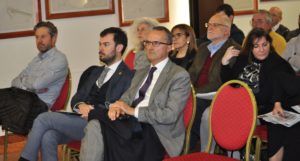 In primo piano Renzo Lotto, sindaco di Grisignano di Zocco, organizzatore del corso di aggiornamento per gli stakeholders Green Tour per la dorsale Treviso-Ostiglia